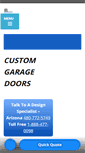 Mobile Screenshot of customgaragedoorsaz.com