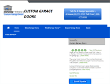 Tablet Screenshot of customgaragedoorsaz.com